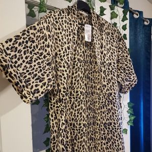 🆕 Forever21 Sleepwear Silky Short Sleeve Cover-up